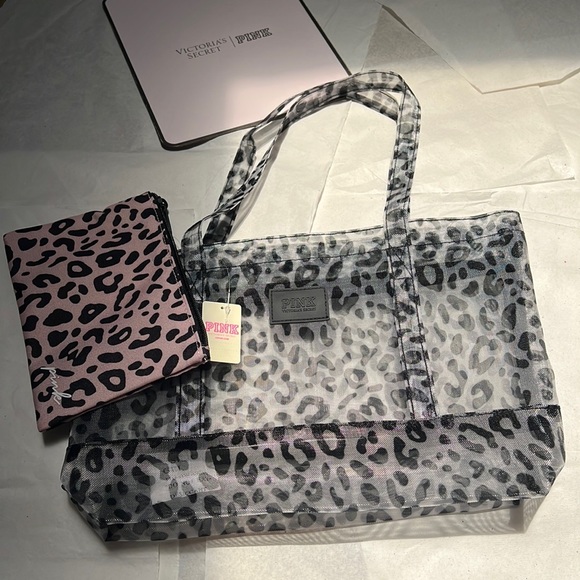 Victoria’s Secret 2pcs Beach Clear Mash Bag Set - Picture 9 of 12